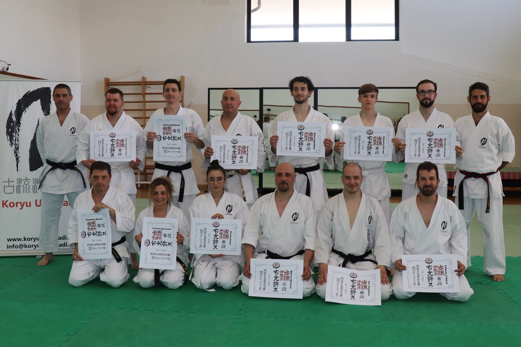 Nuove cinture nere yudan, shodan e nidan!